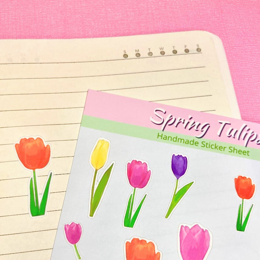 Spring Tulips Sticker Sheet
