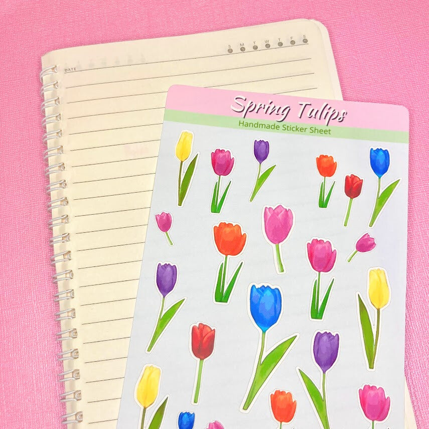 Spring Tulips Sticker Sheet