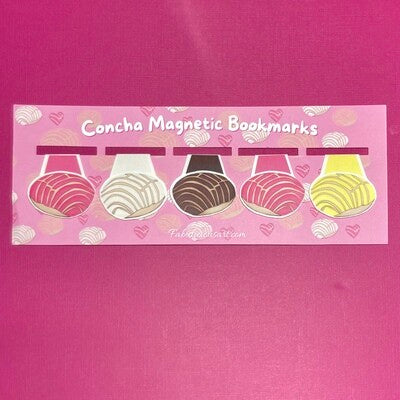 Concha (Mexican Pan Dulce) Magnetic Bookmark Set