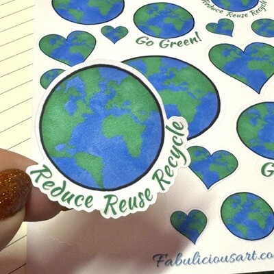 Earth Sticker Sheet