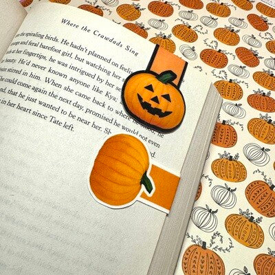 Pumpkin Duo Magnetic Bookmark
