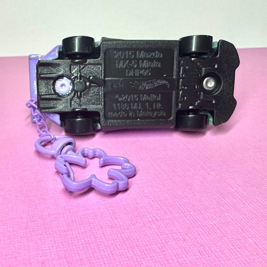 Purple Miata MX-5 Hot Wheels Car Keychain