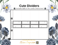 Black - Cute Bulk Dividers (Digital File)