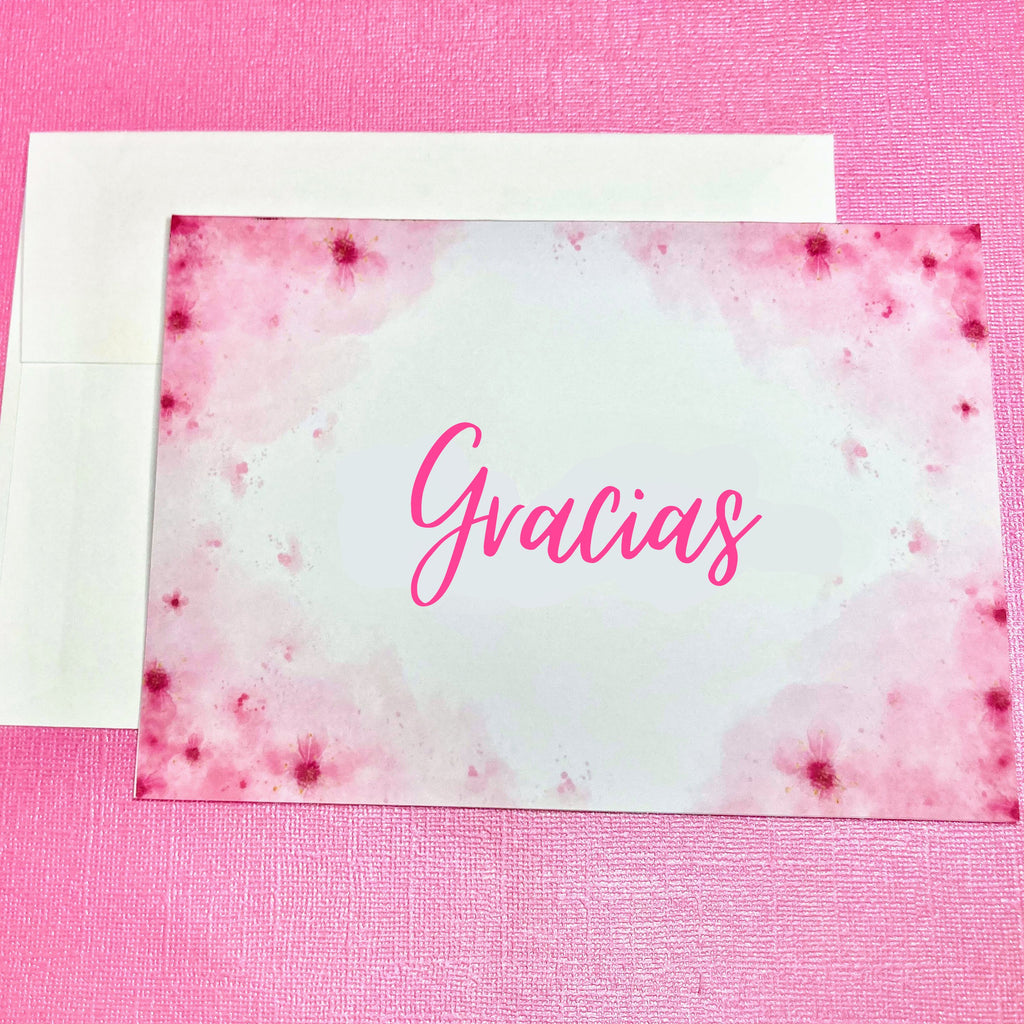 Cherry Blossom Tarjeta de Agredecimiento