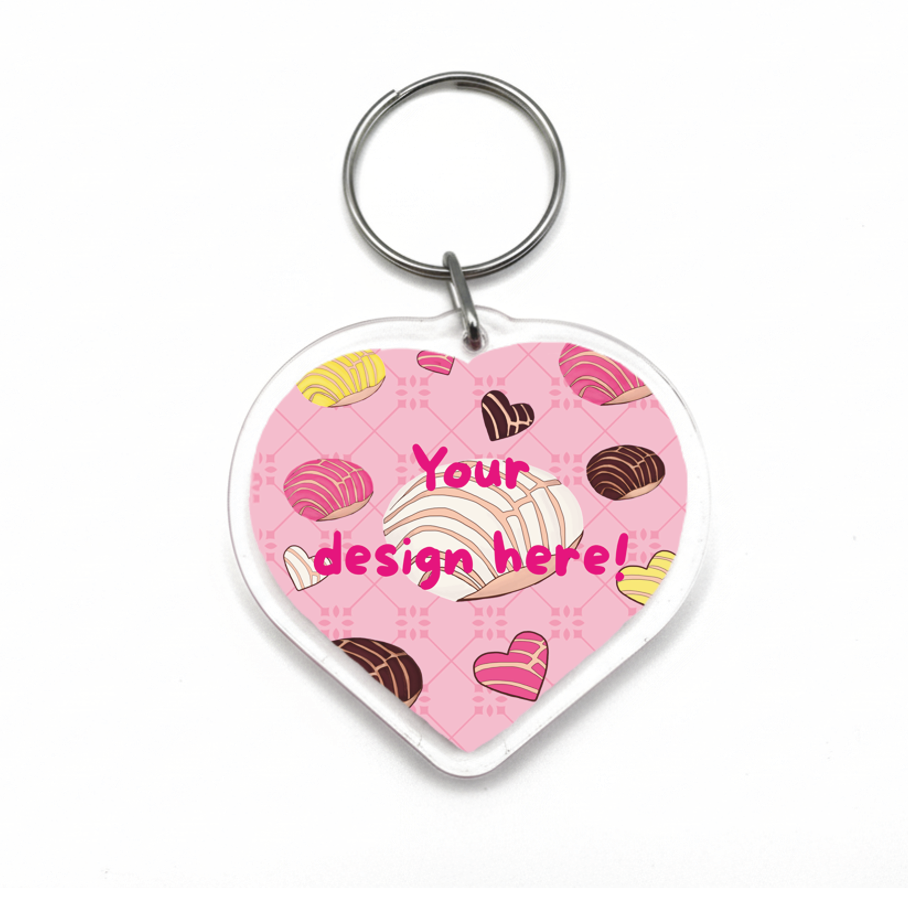 Custom Heart Acrylic Keychain