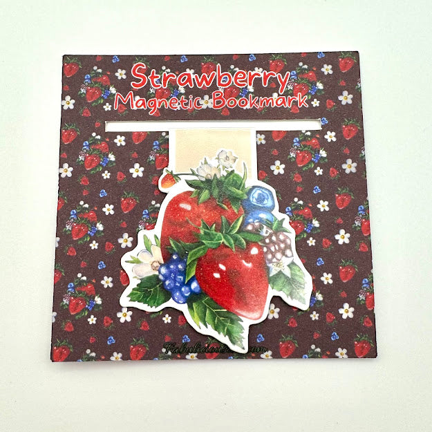 Strawberry Magnetic Bookmark
