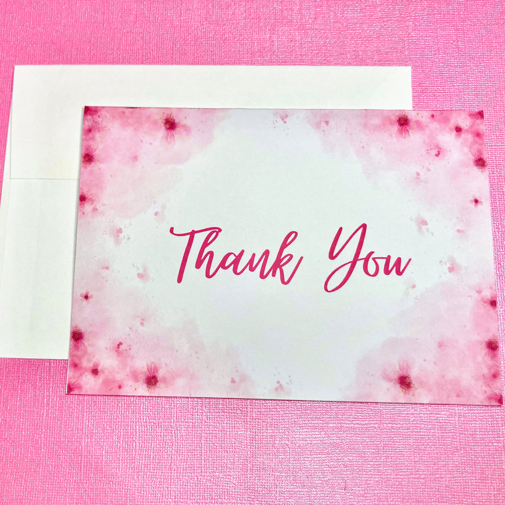 Cherry Blossom Thank You Card