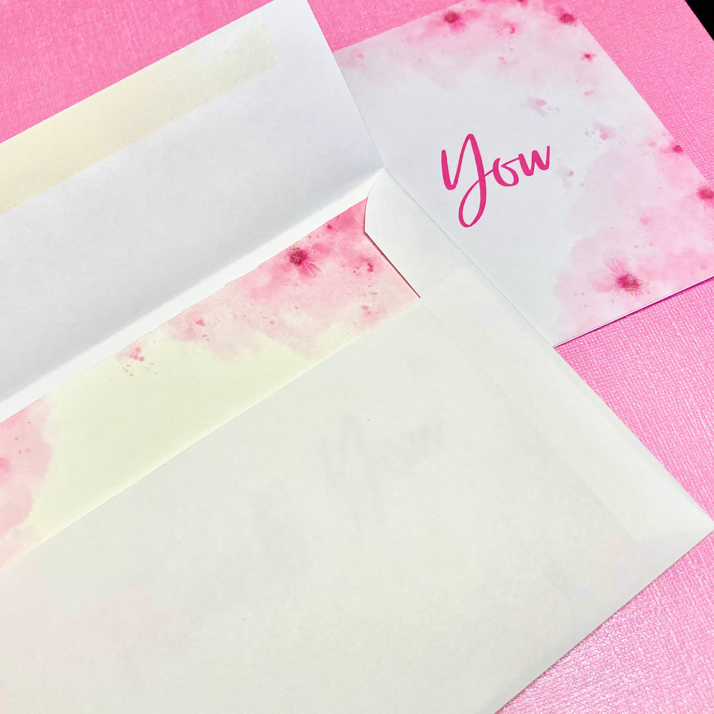 Cherry Blossom Thank You Card