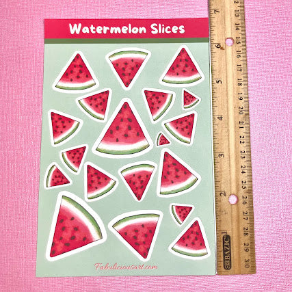 Red Watermelon Sticker Sheet