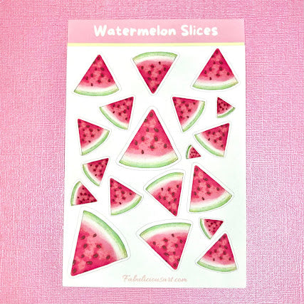 Pink Watermelon Sticker Sheet