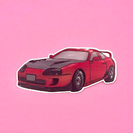 Supra | Pegatina troquelada colorida para coche