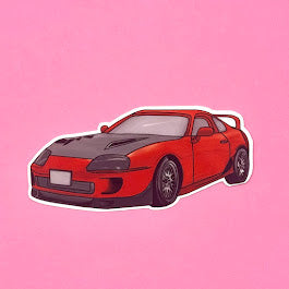Supra | Colorful Car Die-cut sticker