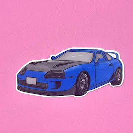 Supra | Colorful Car Die-cut sticker