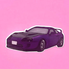 Supra | Colorful Car Die-cut sticker