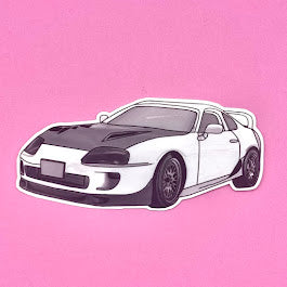 Supra | Colorful Car Die-cut sticker