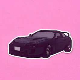 Supra | Colorful Car Die-cut sticker