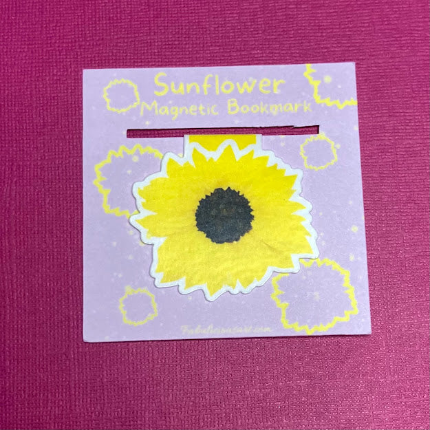 Sunflower Magnetic Bookmark