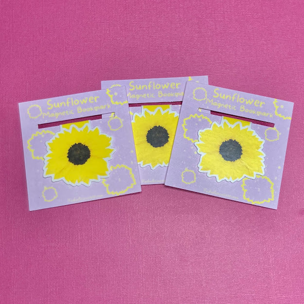 Sunflower Magnetic Bookmark