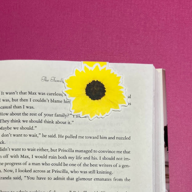 Sunflower Magnetic Bookmark
