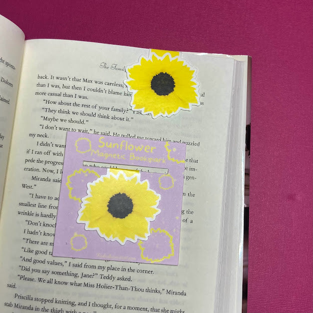 Sunflower Magnetic Bookmark