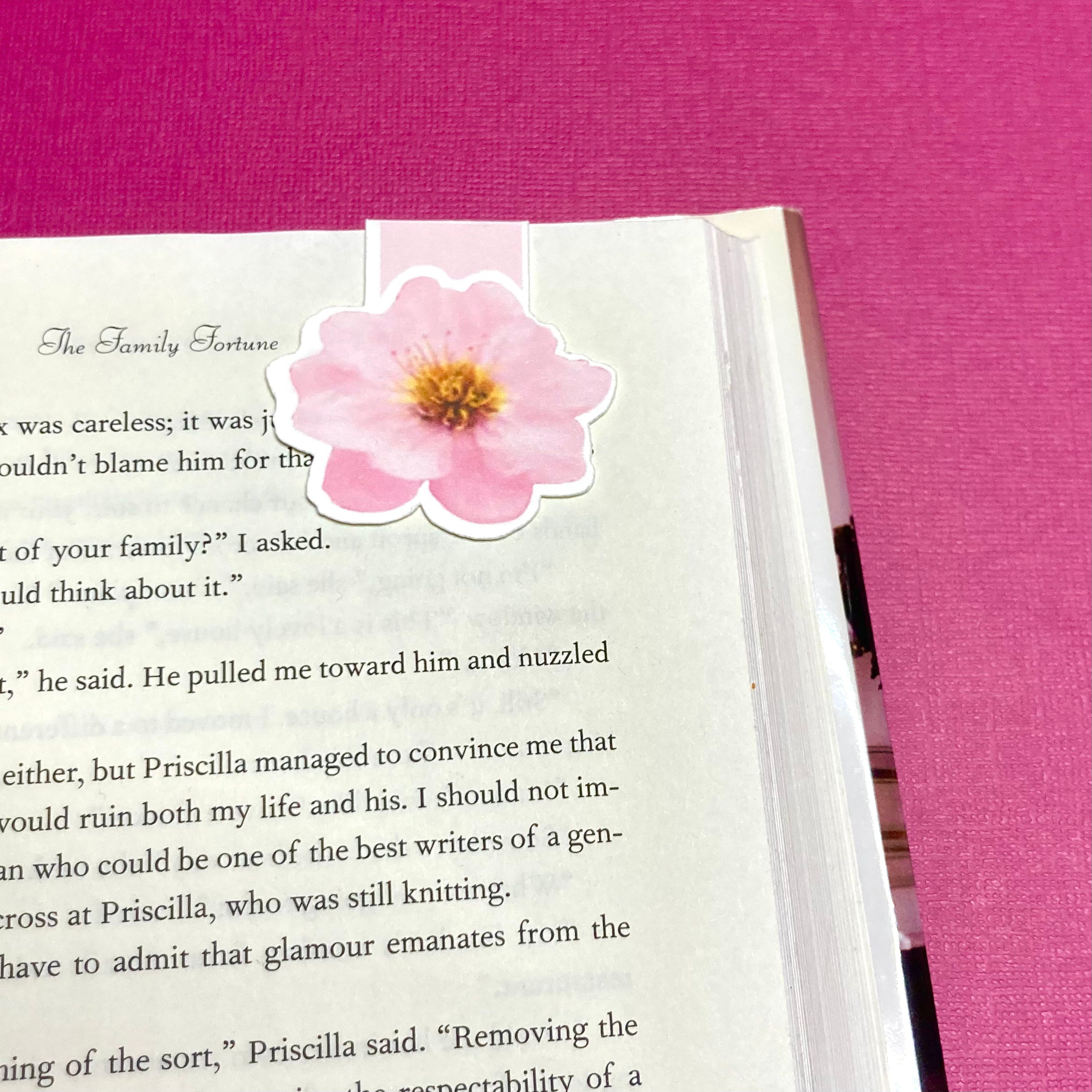 Cherry Blossom Magnetic Bookmark