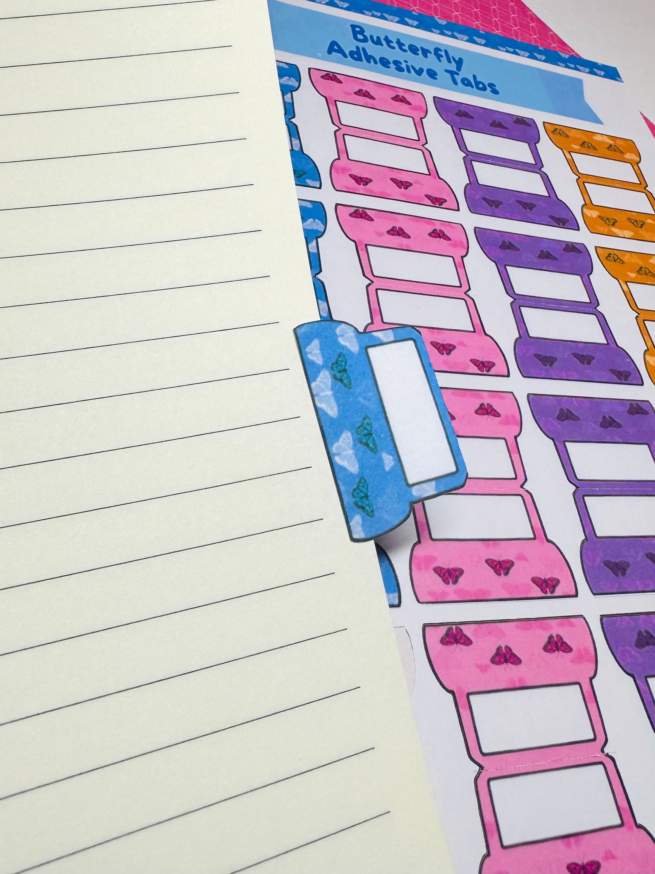 Butterfly Adhesive Planner and Notebook Tabs