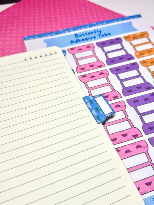 Butterfly Adhesive Planner and Notebook Tabs