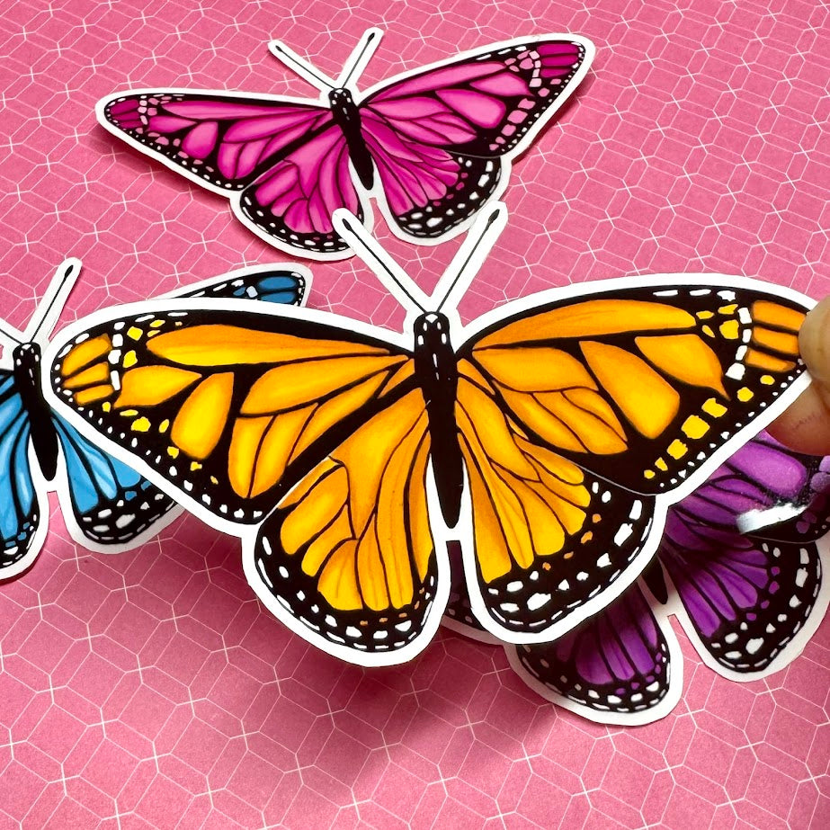 Marcapáginas magnético con forma de mariposa (unidades individuales o juego de 4)