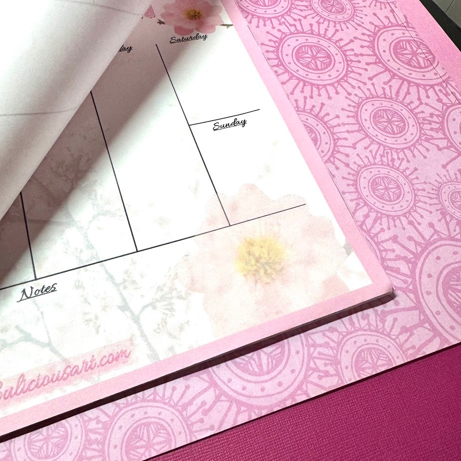 Cherry Blossom Planner Pad