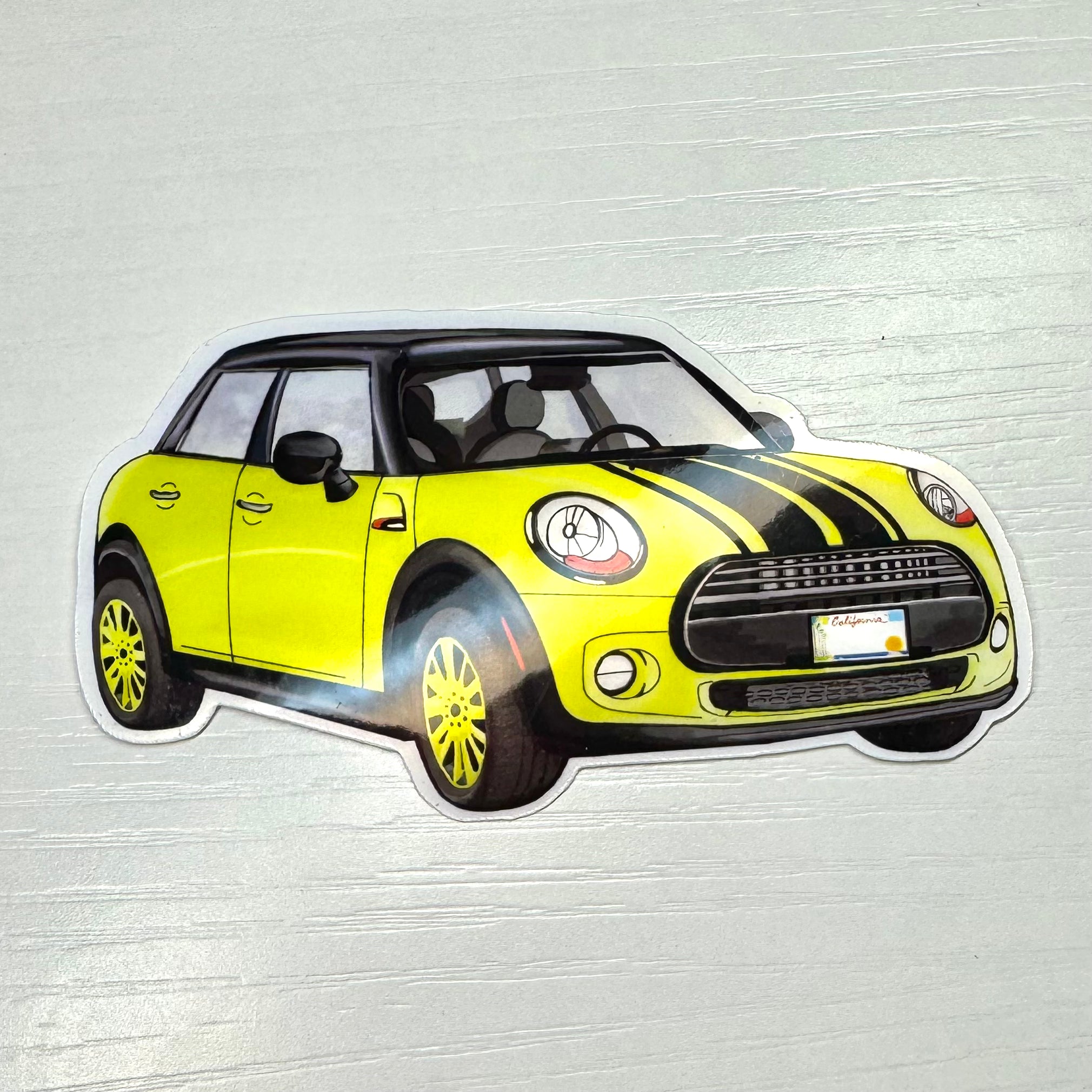 Mini Marci - Zesty Yellow | Car Die-cut sticker