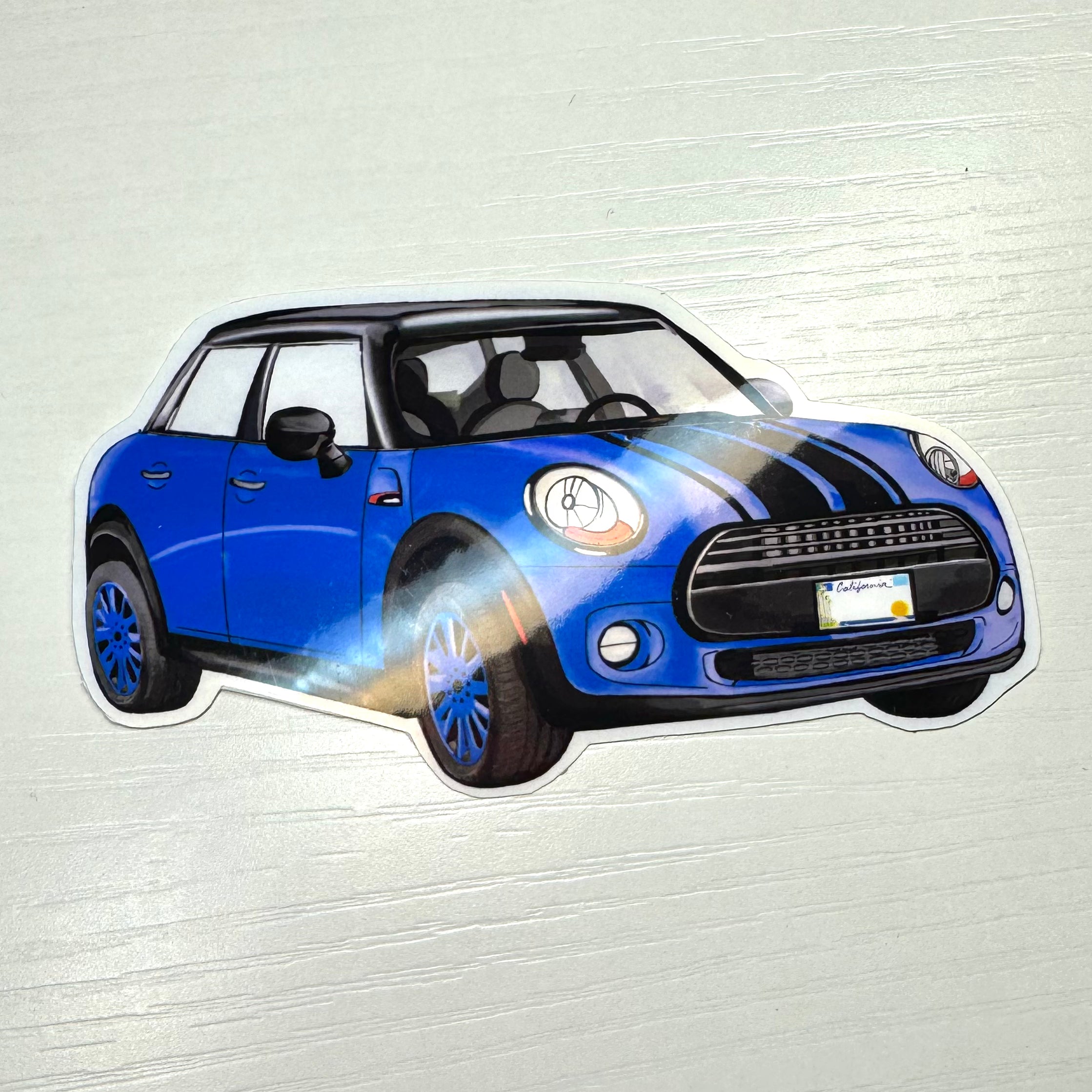 Mini Marci - Strong Blue | Car Die-cut sticker