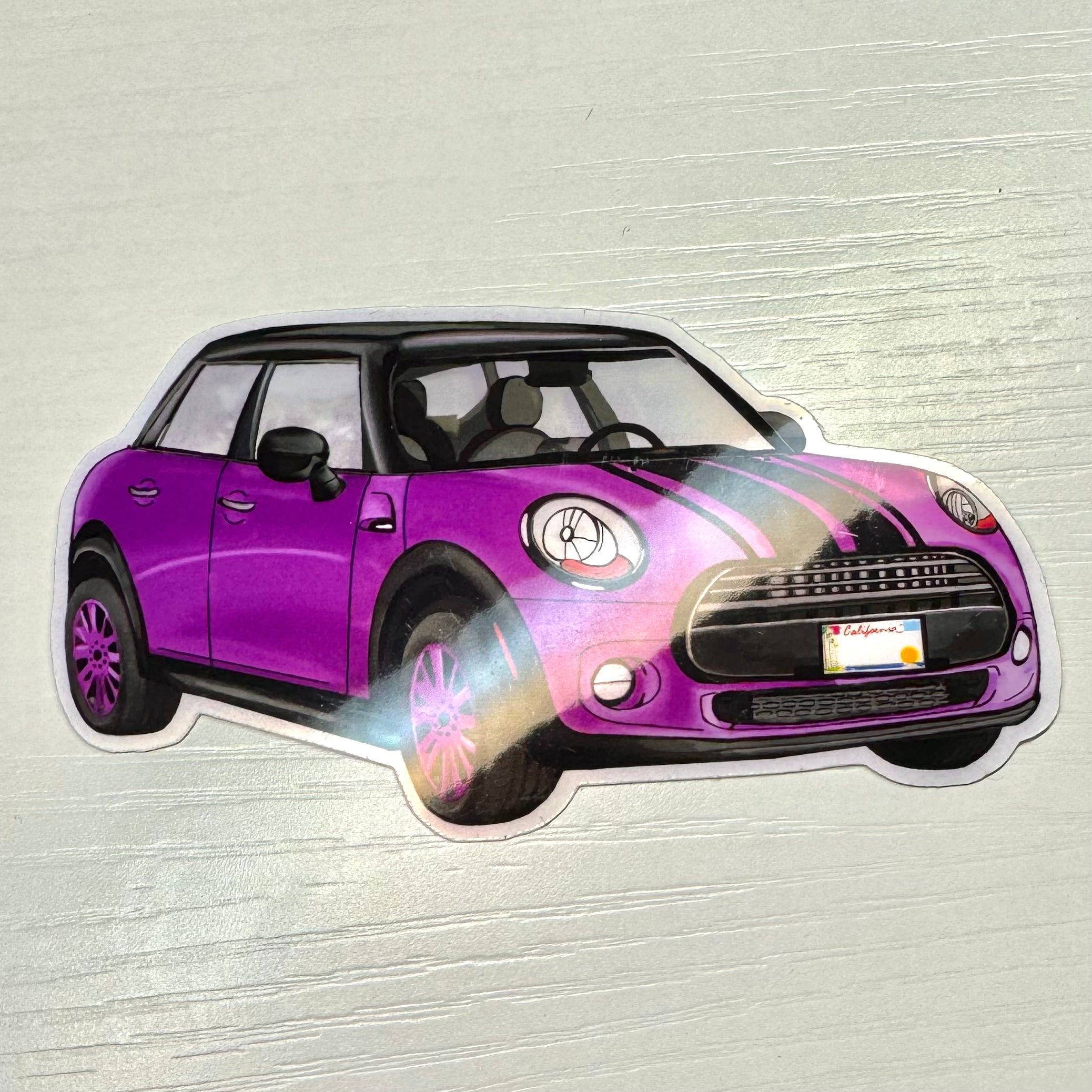 Mini Marci - Magenta Purple | Car Die-cut sticker