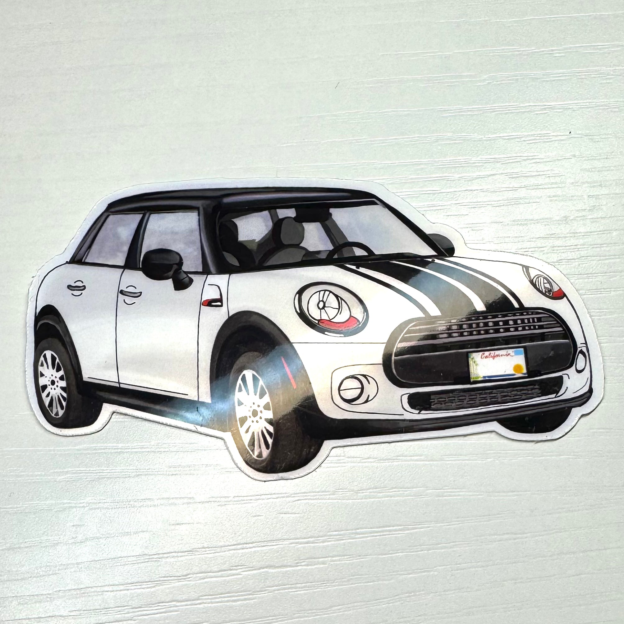 Mini Marci - White | Car Die-cut sticker