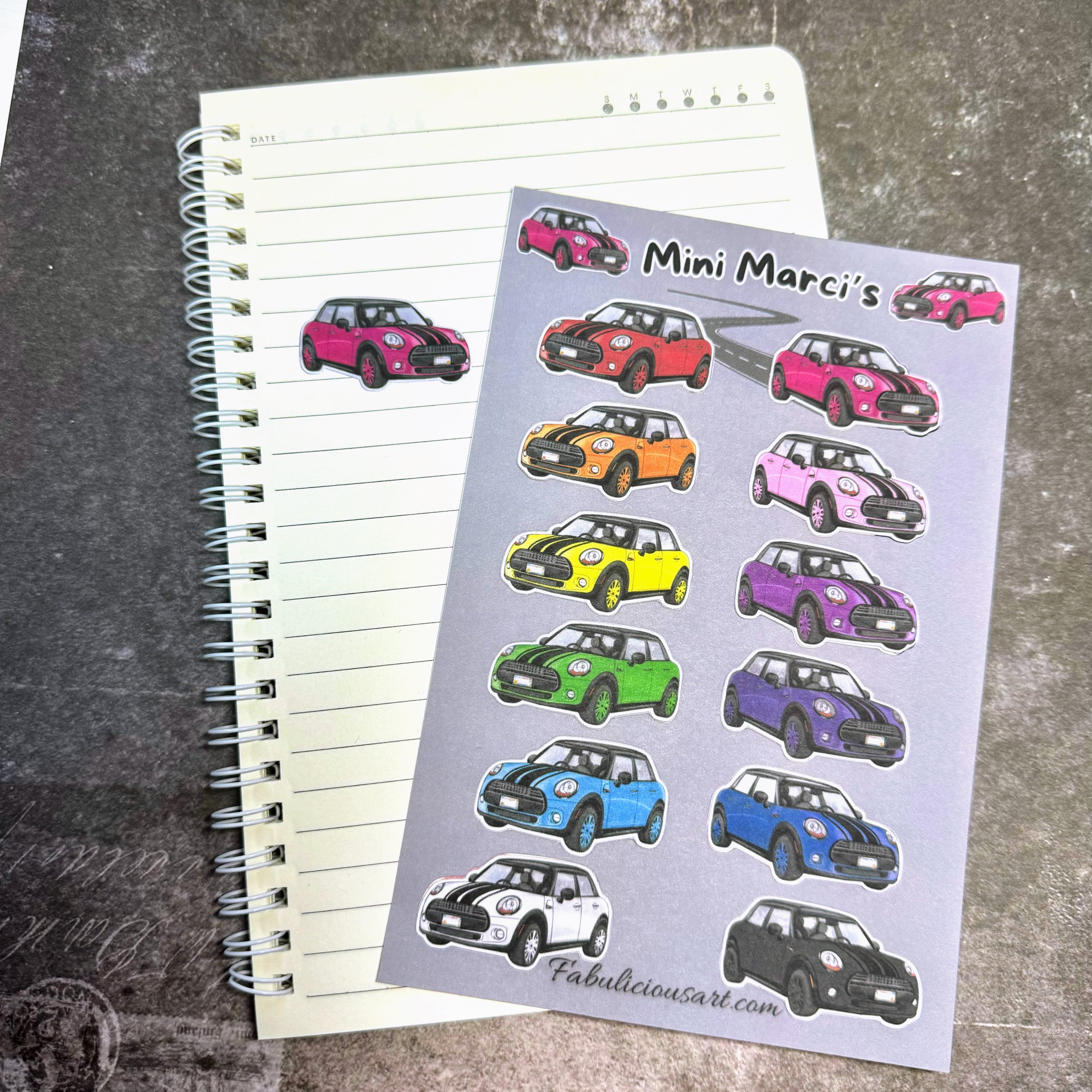 Mini Marci | Car Sticker Sheet