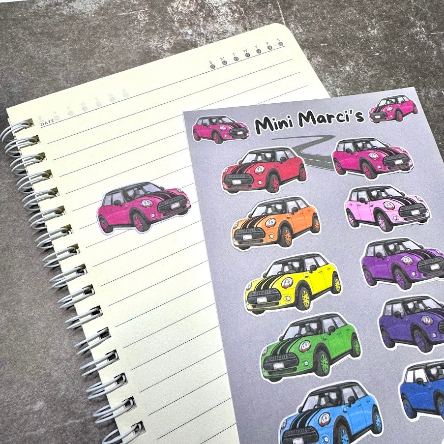 Mini Marci | Car Sticker Sheet