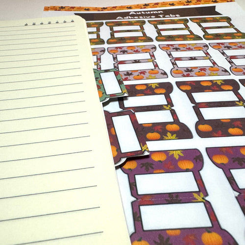 Autumn Adhesive Planner and Notebook Tabs
