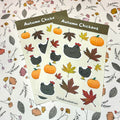 Autumn Chickens Sticker Sheet