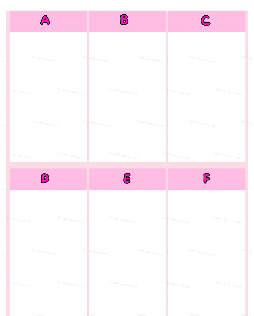 Cute Bulk Dividers (Cute Bulk Dividers - Physical Printed Pages)