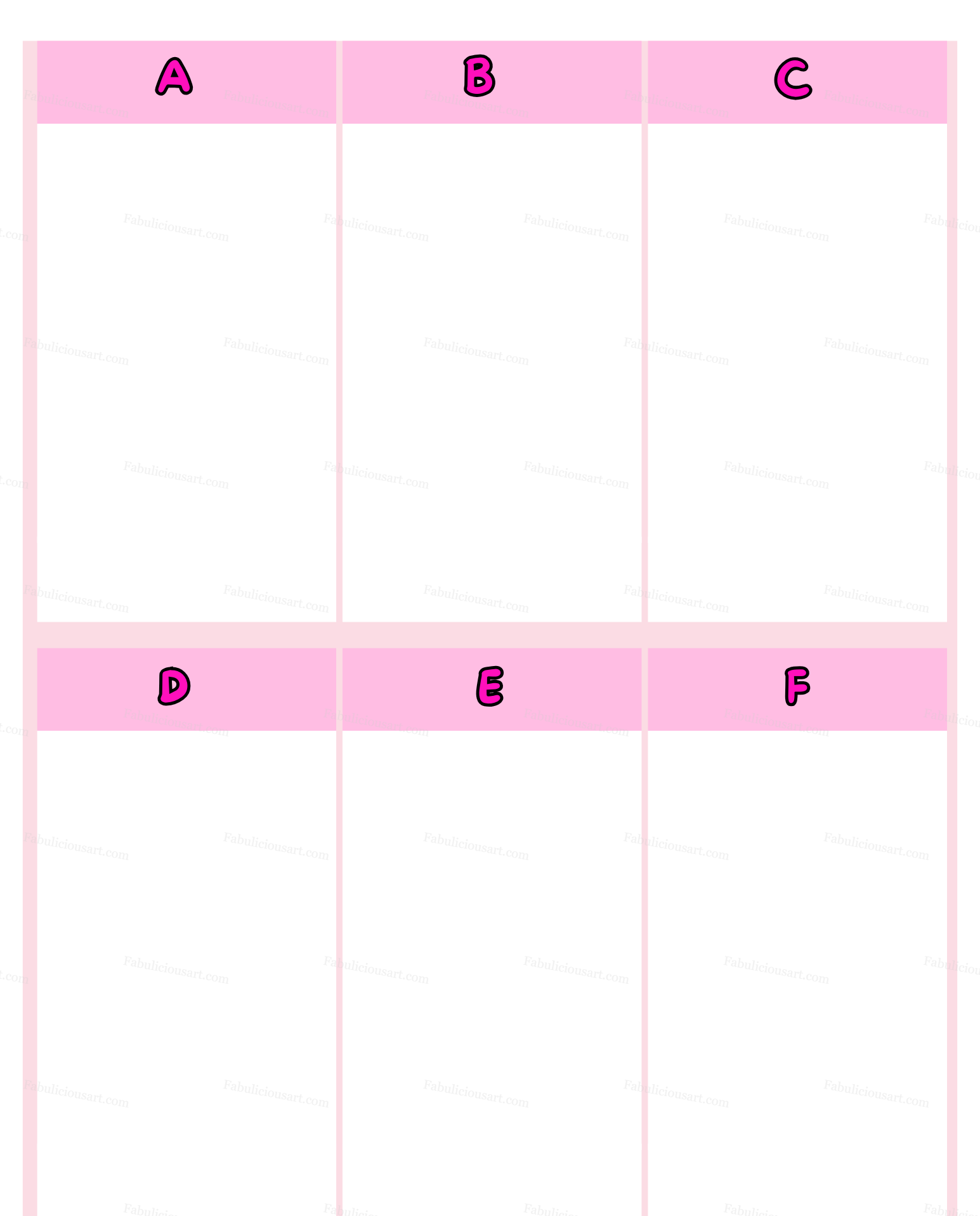 Cute Bulk Dividers (Cute Bulk Dividers - Physical Printed Pages)