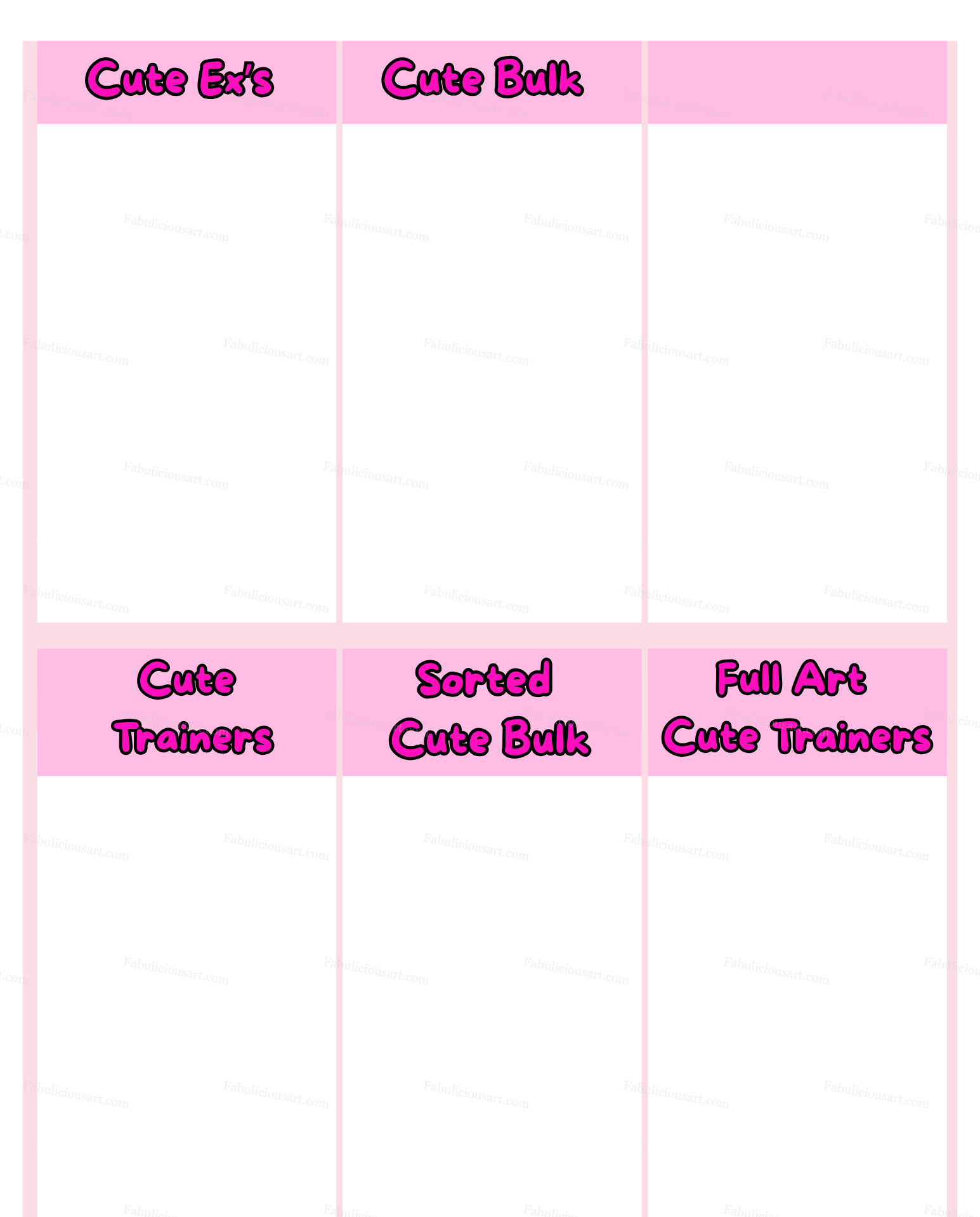 Cute Bulk Dividers (Cute Bulk Dividers - Physical Printed Pages)